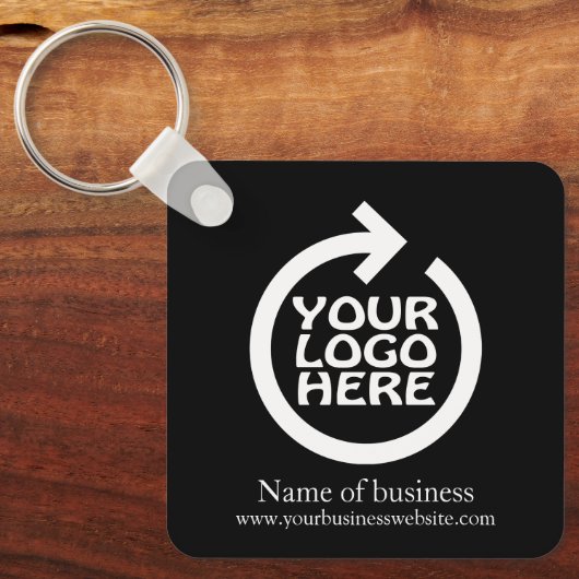 ロゴビジパーソナライズされたネス キーホルダー (正面)