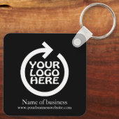 ロゴビジパーソナライズされたネス キーホルダー (裏面)