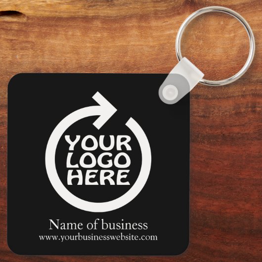 ロゴビジパーソナライズされたネス キーホルダー (裏面)