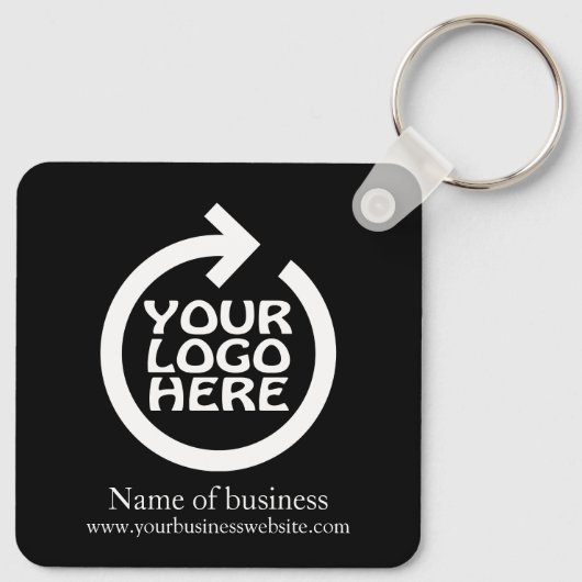 ロゴビジパーソナライズされたネス キーホルダー (裏面)