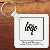 ロゴビジパーソナライズされたネス キーホルダー (正面)