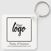 ロゴビジパーソナライズされたネス キーホルダー (裏面)