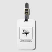 ロゴビジパーソナライズされたネス ラゲッジタグ (正面縦)