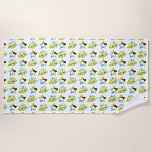 ロゴビーチタオル ビーチタオル (正面)