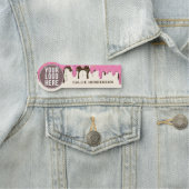 ロゴピンクつや消しベーカリー会社員 名札 (インサイチュ)