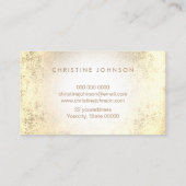 ロゴフェイクシミュレート金ゴールドサイドデザイン 名刺 (裏面)