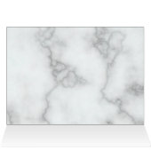 ロゴフェイクノートカードの白大理石 (内部横(上))