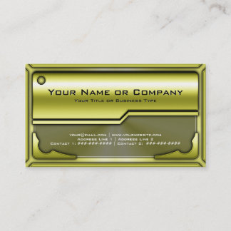 ロゴフェイク付きハイテク金属カードバージョン3 名刺