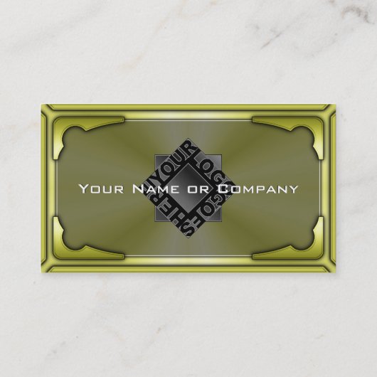 ロゴフェイク付きハイテク金属カードバージョン3 名刺 (裏面)