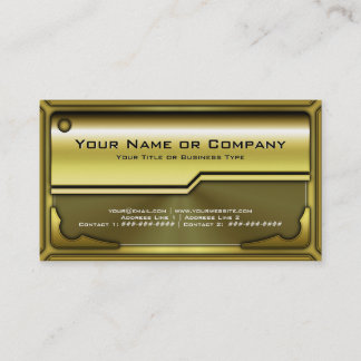 ロゴフェイク付きハイテク金属カードバージョン3 名刺