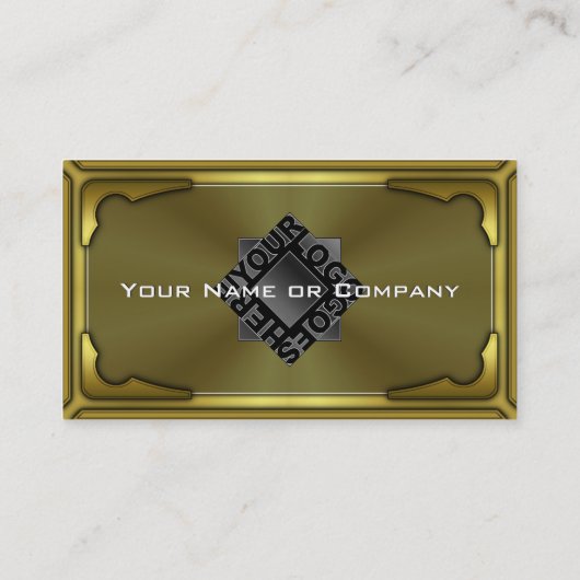 ロゴフェイク付きハイテク金属カードバージョン3 名刺 (裏面)