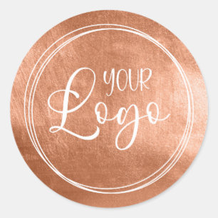 ロゴフェイク用の銅茶色の箔 ラウンドシール