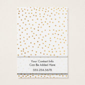 ロゴフェイク金ゴールド紙吹雪イヤリングホルダーディスプレイ (裏面)