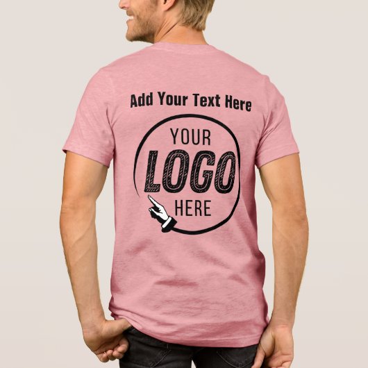 ロゴフォトイメージの追加写真パーソナライズされたギフト トライブレンドTシャツ (裏面)