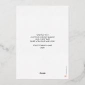 ロゴフォトブラックミニマリストカレンダー2026 Business 箔シーズンカード (裏面)