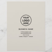 ロゴフォトモダンプロフェッショナルビジネスフライヤー チラシ (裏面)