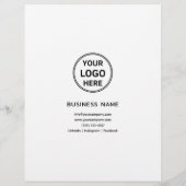 ロゴフォトモダンプロフェッショナルビジネスフライヤー チラシ (裏面)