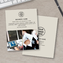 ロゴフォトモダンプロフェッショナルビジネスフライヤー チラシ