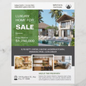 ロゴフォト実在エステートハウス販売テンプレート チラシ (正面)