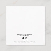 ロゴフープのイヤリング表示カードの追加 コーリングカード (裏面)