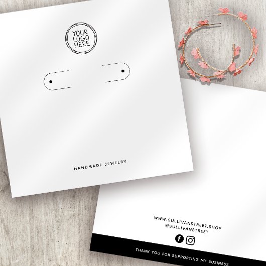 ロゴフープのイヤリング表示カードの追加 コーリングカード