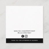 ロゴフープのイヤリング表示カードの追加 コーリングカード (裏面)