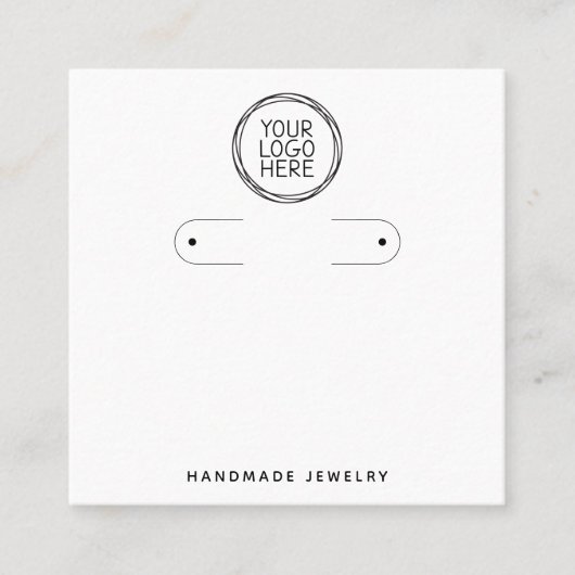 ロゴフープのイヤリング表示カードの追加 コーリングカード (正面)