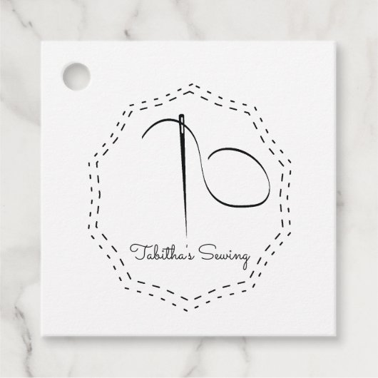 ロゴブティックアパレルサイズプライスつるラベル フェイバータグ (正面)