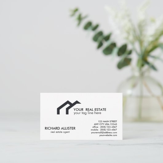 ロゴブラックハウス実在エステートエージェントプロフェッショナル 紹介カード (スタンド正面)