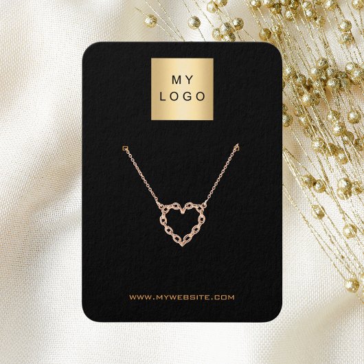 ロゴブラック金ゴールドイヤリングジュエリー