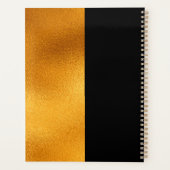 ロゴブラック金ゴールドモノグラムモダンビジネス2025 プランナー手帳 (裏面)