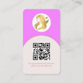 ロゴブランディングモダンメイクアップアーティスト名刺 名刺 (裏面)