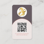 ロゴブランディングモダンメイクアップアーティスト名刺 名刺 (裏面)