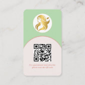 ロゴブランディングモダンメイクアップアーティスト名刺 名刺 (裏面)