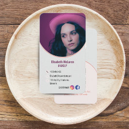 ロゴブランディングモダンメイクアップアーティスト名刺 名刺