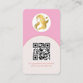 ロゴブランディングモダンメイクアップアーティスト名刺 名刺 (裏面)