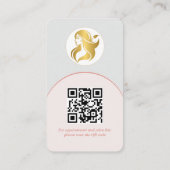 ロゴブランディングモダンメイクアップアーティスト名刺 名刺 (裏面)