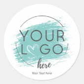 ロゴブランドのプロモーションカスタム ラウンドシール (正面)