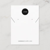 ロゴブランドネックレスイヤリングディスプレイカードの追加 コーリングカード (正面)