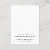 ロゴブランドネックレスイヤリングディスプレイカードの追加 コーリングカード (裏面)