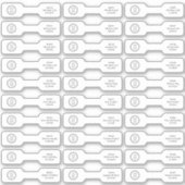 ロゴブランドバーベルジュエリーステッカー価格ラベル シール (正面)