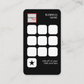 ロゴブランドプロフェッショナル会社ブラックロイヤリティカード 名刺 (正面)