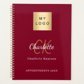 ロゴブルゴーニュ金ゴールドモノグラム事業2026 プランナー手帳 (正面)