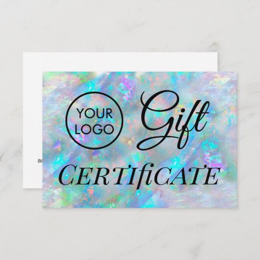 ロゴブルーopalギフト券 (正面/裏面)