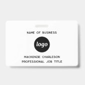 ロゴプロフェッショナルの会社名 バッジ (正面)