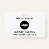 ロゴプロフェッショナルの会社名 バッジ (正面)