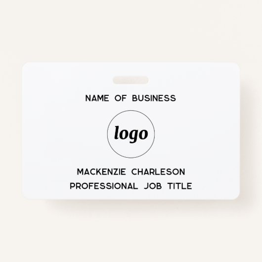 ロゴプロフェッショナルの会社名 バッジ (正面)