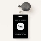 ロゴプロフェッショナルの会社名 バッジ (正面リトラクタブル付き)