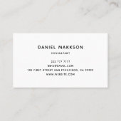 ロゴプロフェッショナルアポイントメントカード 予約カード (裏面)