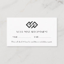 ロゴプロフェッショナルアポイントメントカード